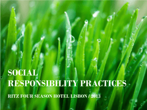 SOCIAL RESPONSIBILITY PRACTICES