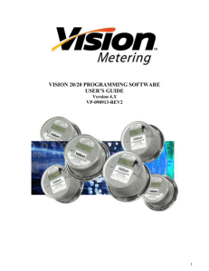Vision 20/20 Software – Manual