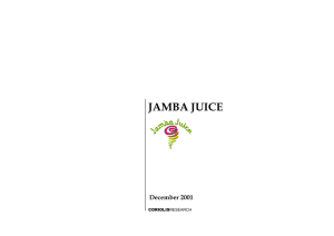 Research Information on Jamba Juice