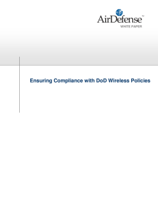 Ensuring Compliance with DoD Wireless Policies
