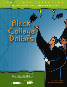 Black College Dollars - The Pell Institute for the Study of Opportunity