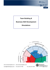 Team Building & Business Skill Development Simulations