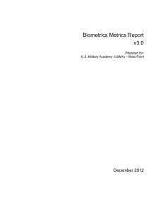 Biometrics Metrics Report v3.0