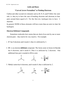 Acids and Bases “Curved Arrow Formalism” or Pushing Electrons