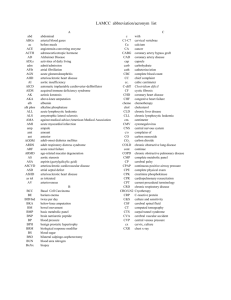 LAMCC abbreviation/acronym list