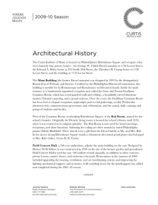 Architectural History - Curtis Institute of Music