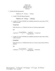 Mg → magnesium N → nitrogen H→ hydrogen O → oxygen Ba