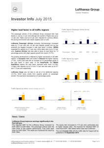 Investor Info - Lufthansa Group