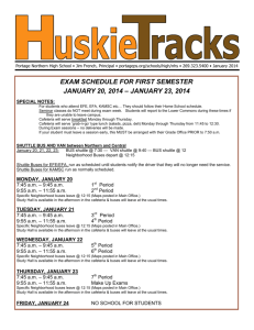 exam schedule for first semester january 20, 2014 – january 23, 2014