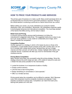 How to Price Your Products and Services