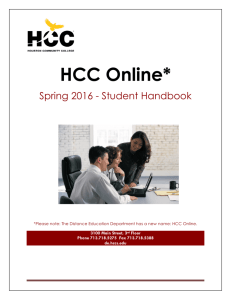 HCC Online - Houston Community College