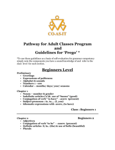 Pathways for adult classes and