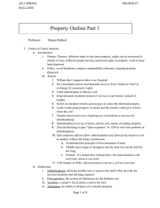 Property Outline Part 1