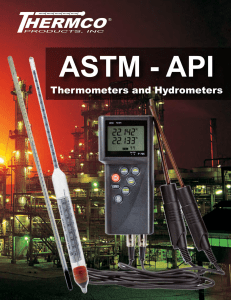 ASTM Mercury Thermometers