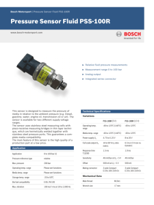 Data sheet - Bosch Motorsport