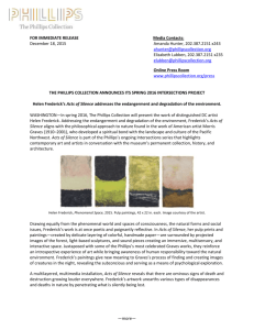 FOR IMMEDIATE RELEASE - The Phillips Collection