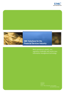 H4087-EMC Solutions for the Financial Services Industry Brochure