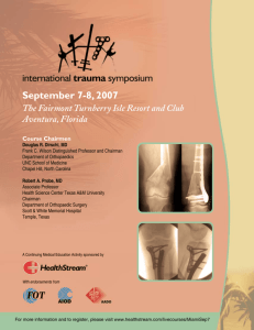 International Trauma Symposium (in associate with AIOD)