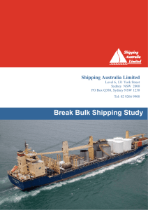 Break Bulk Shipping Study