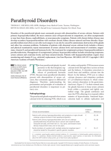 Parathyroid Disorders - American Academy of Family Physicians