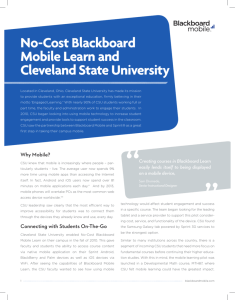 Cleveland State University and Blackboard Mobile Learn No