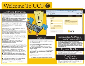 Welcome To UCF - Registrar's Office