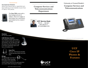 UCF Cisco IP Phones & Features