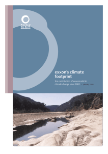 Exxon's Climate Footprint