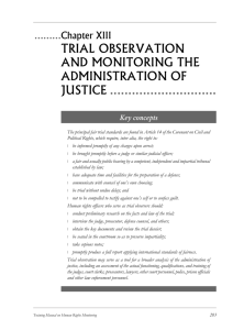 trial observation and monitoring the administration of justice