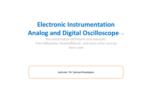 Analog and Digital Oscilloscope