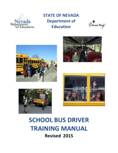 2015 Bus Driver Training Manual