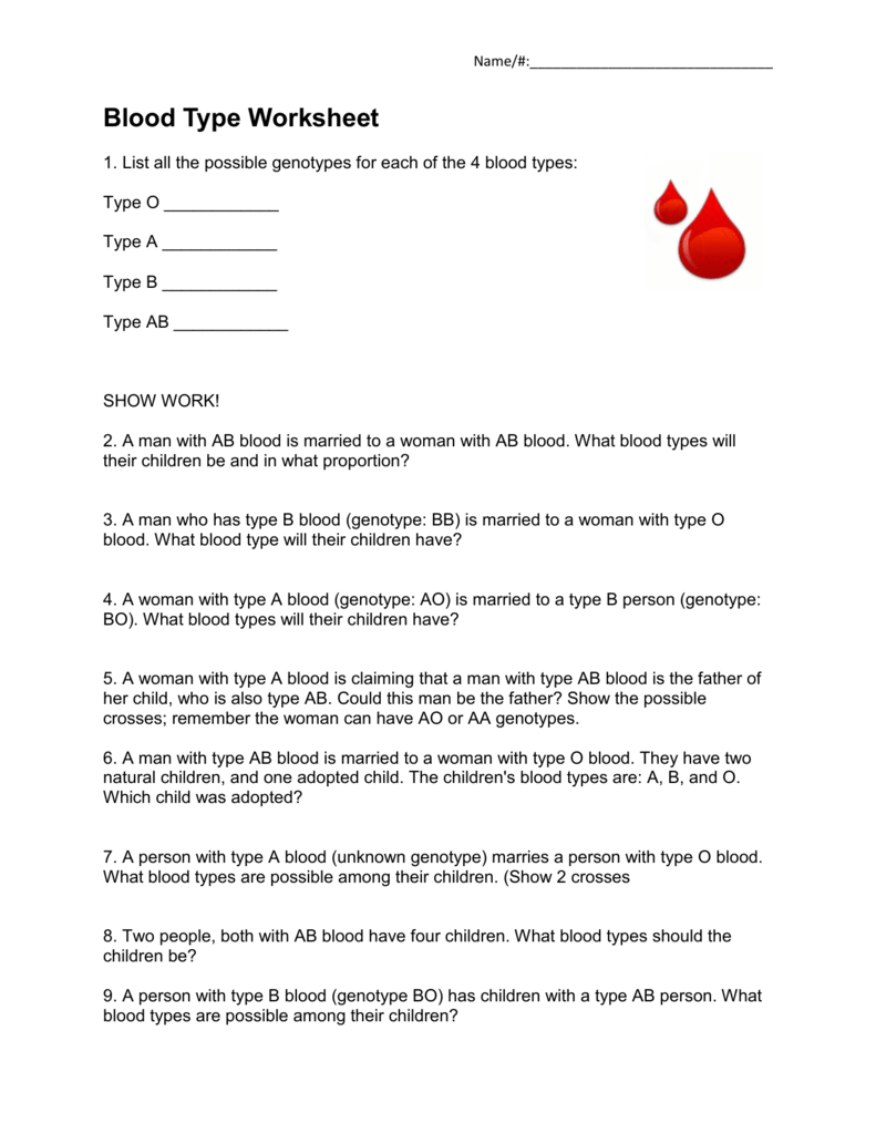 blood-type-worksheet