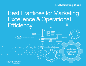 Best Practices for Marketing Excellence & Operational