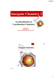 Inorganic Chemistry 2