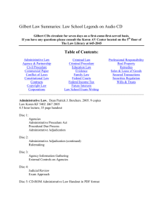 Gilbert Law Summaries: Law School Legends on Audio CD