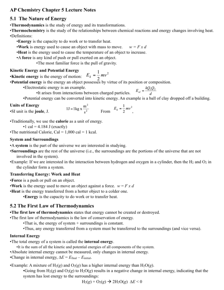 Chapter 5 Study Guide Chapter 5 Study Guide