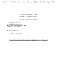 Case 0:08-md-01916-KAM Document 134 Entered on FLSD Docket