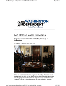 Washington Independent newspaper