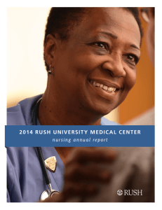2014 RUSH UNIVERSITY MEDICAL CENTER nursing annual report