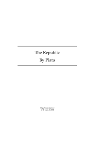 The Republic By Plato