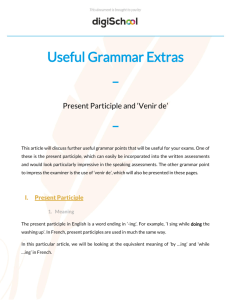 Useful Grammar Extras