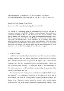 THE FORMATION AND ABSENCE OF ASYMMETRIC ELECTRON