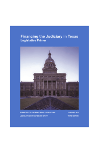 Financing the Judiciary in Texas