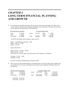 CHAPTER 4 LONG-TERM FINANCIAL PLANNING AND GROWTH