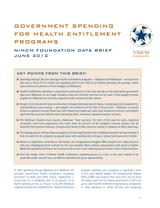 GDVERNMENT SPENDING FDR HEALTH ENTITLEMENT