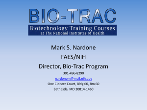 Mark S. Nardone FAES/NIH Director, Bio