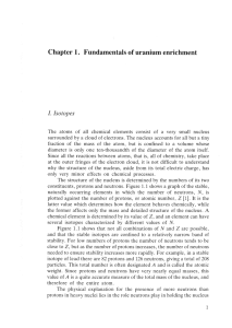 Chapter 1. Fundamentals of uranium enrichment