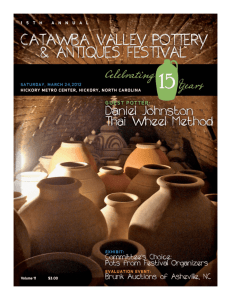 Volume 11 $3.00 - Catawba Valley Pottery and Antiques Festival