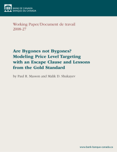 Are Bygones not Bygones? Modeling Price Level Targeting with an