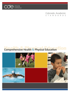 Colorado's comprehensive health and physical education standards